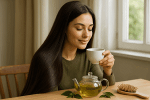 Té Milagroso para Cabelos Fuertes