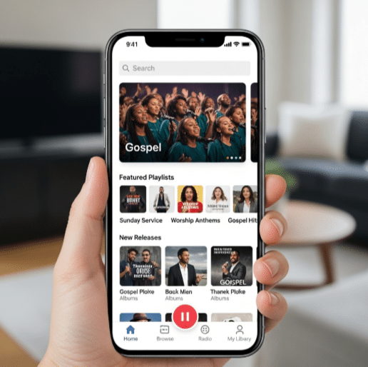 Aplicación para disfrutar música gospel en cualquier lugar